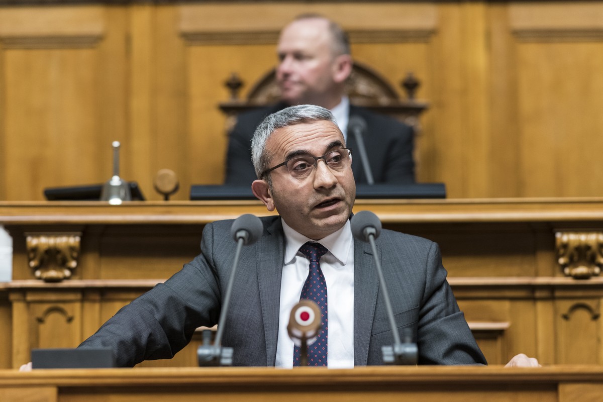 Mustafa Atici, SP-BS, spricht zur Grossen Kammer an der Fruehlingssession der Eidgenoessischen Raete, am Montag, 9. Maerz 2020 im Nationalrat in Bern. (KEYSTONE/Alessandro della Valle)