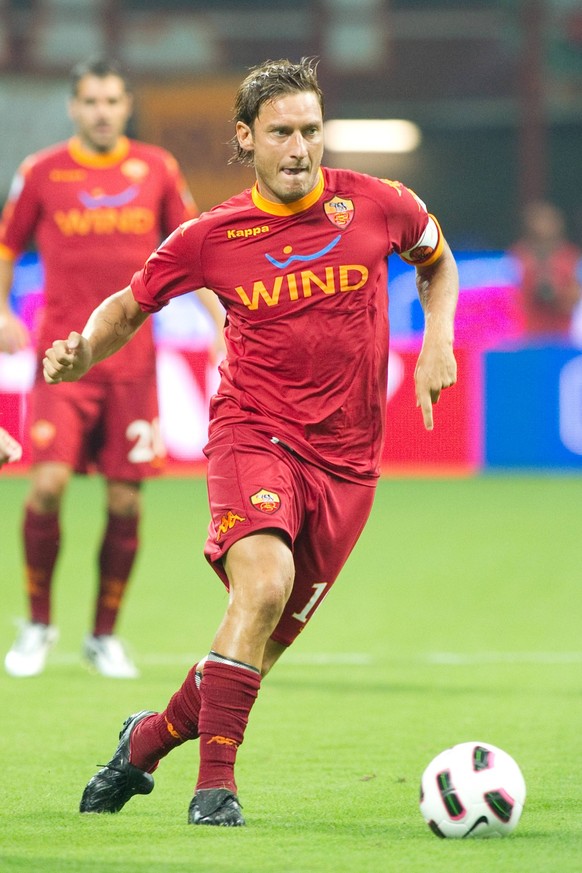 Bildnummer: 06368946 Datum: 21.08.2010 Copyright: imago/AFLOSPORT
Franceso Totti (Roma), AUGUST 21, 2010 - Football : Italian Supercoppa TIM between Internazionale 3-1 AS Roma at Meazza Stadium in Mi ...