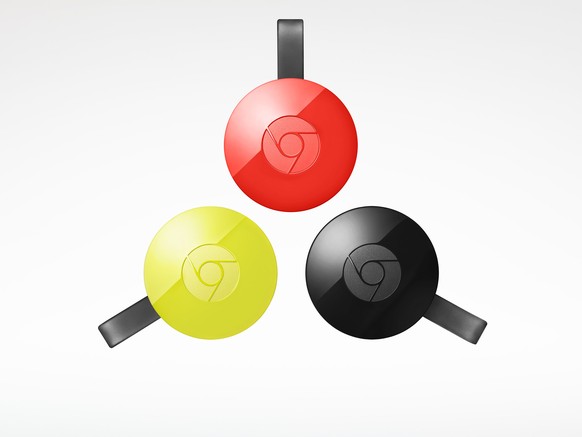 This image provided by Google shows the Chromecast. The Chromecast is an odd hybrid gateway to relay streaming video from your laptop, phone or tablet to the TV. (Google via AP)