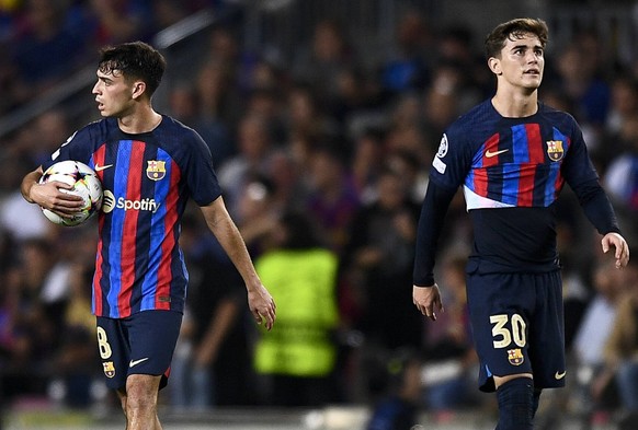 FC Barcelona, Barca v FC Internazionale - UEFA Champions League Pedri of FC Barcelona and Gavi of FC Barcelona looks dejected during the UEFA Champions League football match between FC Barcelona and F ...