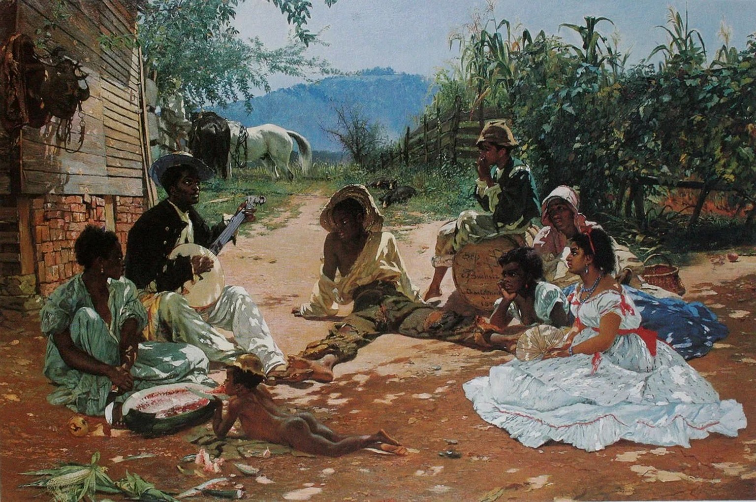 «The Song of Mary Blane» entstand 1880.
https://commons.wikimedia.org/wiki/File:Frank_Buchser_The_Song_of_Mary_Blane_1870.jpg