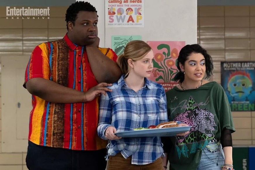 Jaquel Spivey, Angourie Rice, and Auli&#039;i Cravalho in Mean Girls (2024)