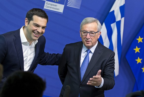 Griechenlands Ministerpräsident Tsipras und EU-Kommissionspräsident Juncker beraten heute Mittwoch erneut.