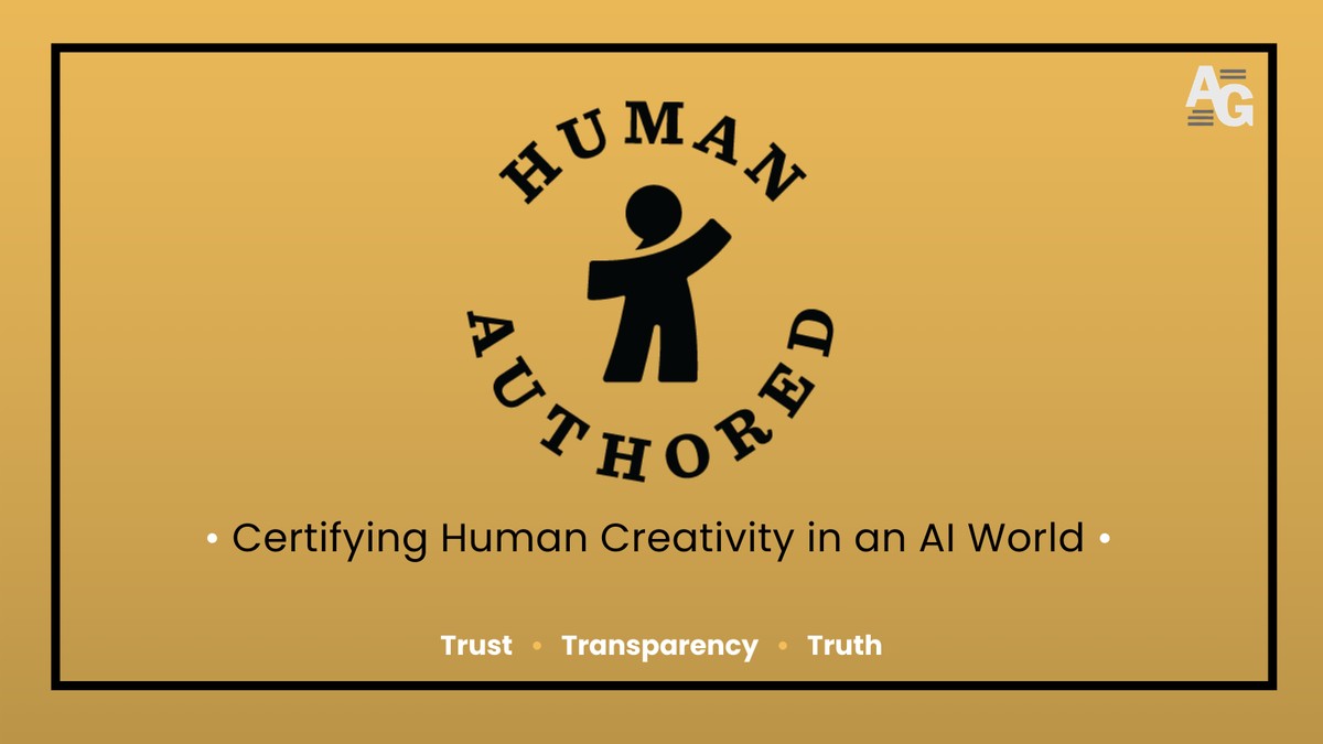 Mit dem "Human Authored"-Label bezeugen Autoren, dass sie KI nur minimal eingesetzt haben.