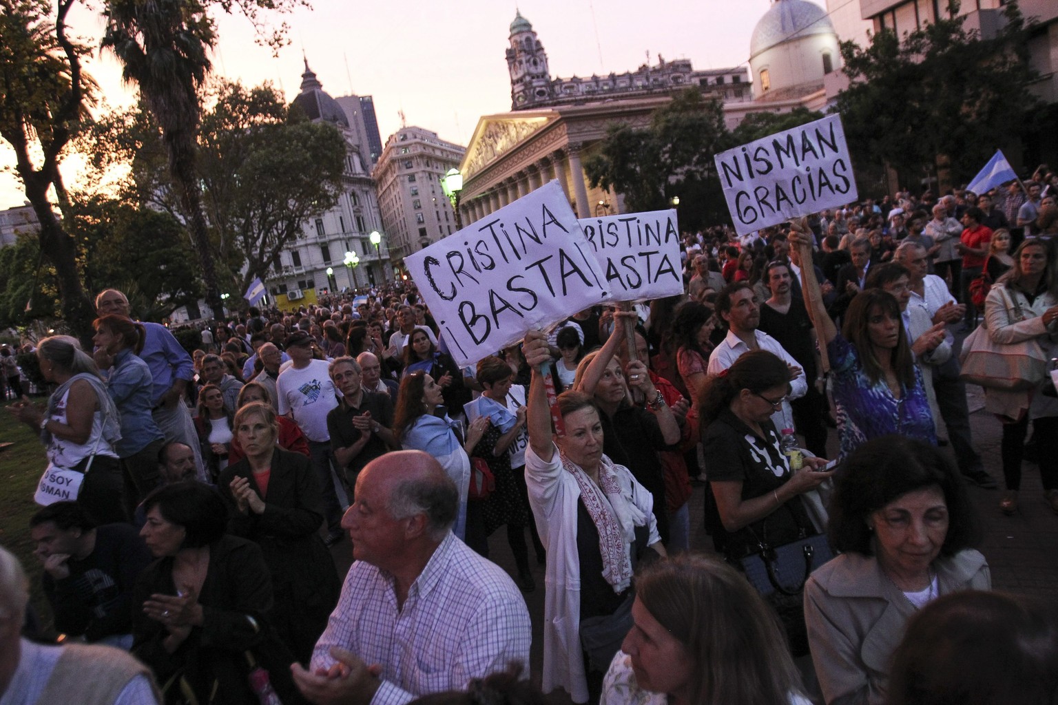 Kundgebung am Montag auf der Plaza de Mayo.