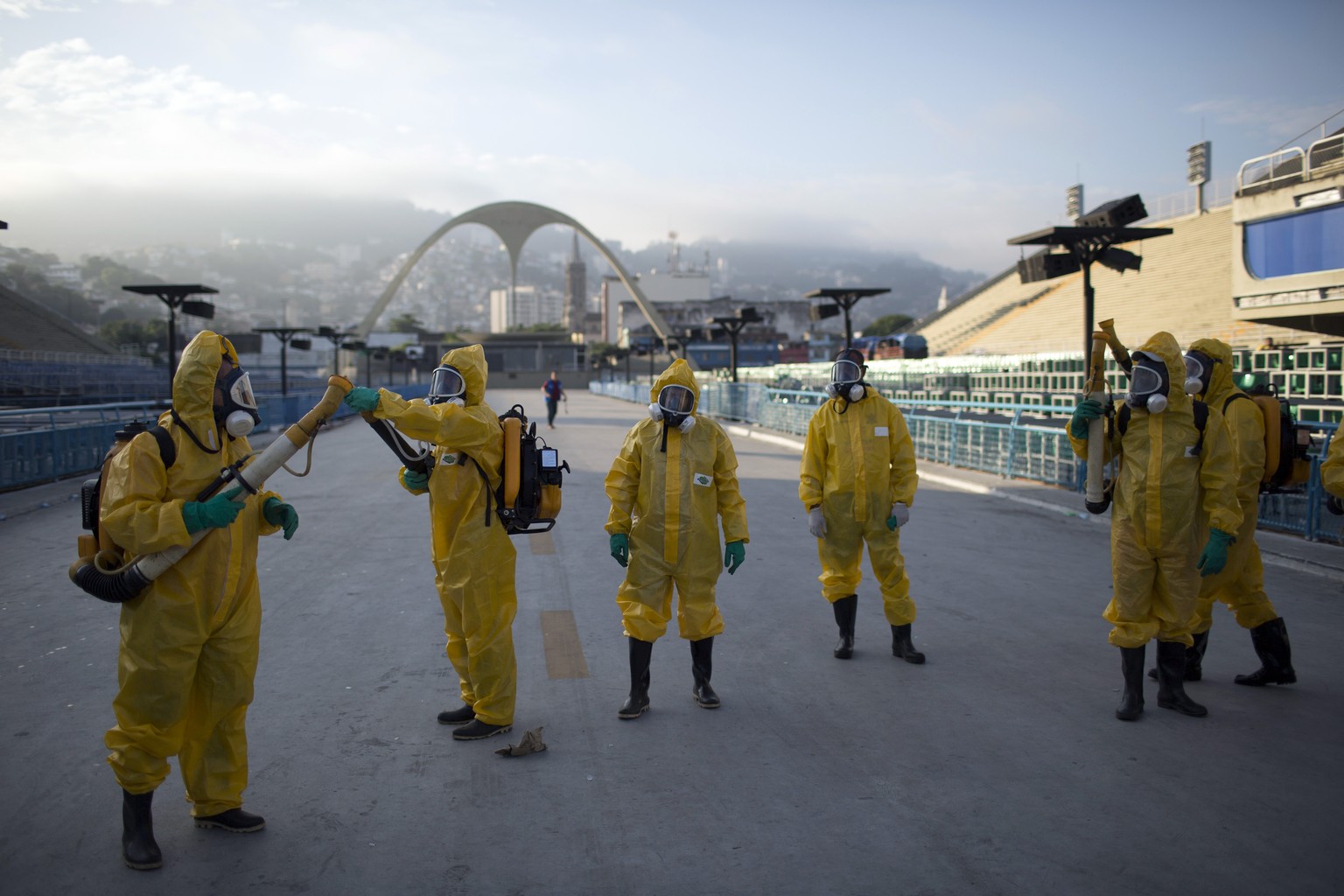 ALS VORSCHAU ZU DEN OLYMPISCHEN SOMMERSPIELEN IN RIO VOM 5. BIS 21. AUGUST 2016 STELLEN WIR IHNEN FOLGENDES BILDMATERIAL ZU SICHERHEIT, VERKEHR UND GESUNDHEIT ZUR VERFUEGUNG - In this Tuesday, Jan. 26 ...