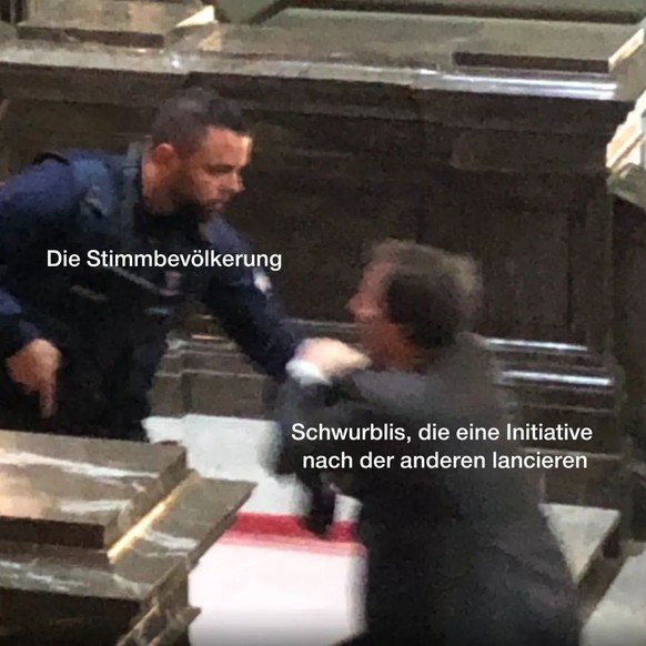 Memes zum Tumult im Bundeshaus