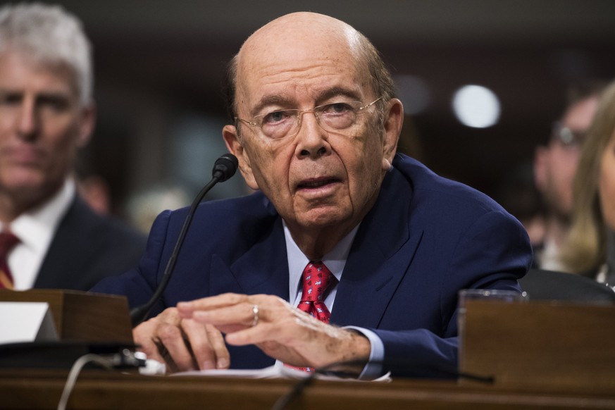 epa06310517 (FILE) - US Secretary of Commerce nominee Wilbur Ross participates in his confirmation hearing before the Senate Commerce, Science and Transportation Committee on Capitol Hill in Washingto ...