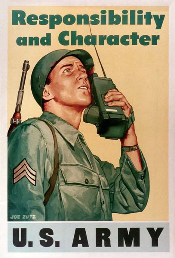 Amerikanisches Propagandaplakat im Zweiten Weltkrieg.&nbsp;