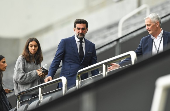 Mandatory Credit: Photo by Richard Lee/Shutterstock 12538850h Yasir Al-Rumayyan non executive chairman at St. James Park centre Newcastle United v Tottenham Hotspur, Premier League, Football, St James ...