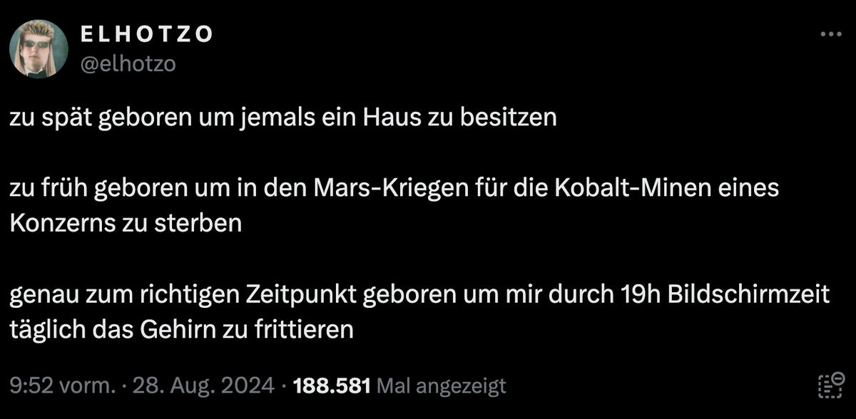 Tweet von El Hotzo