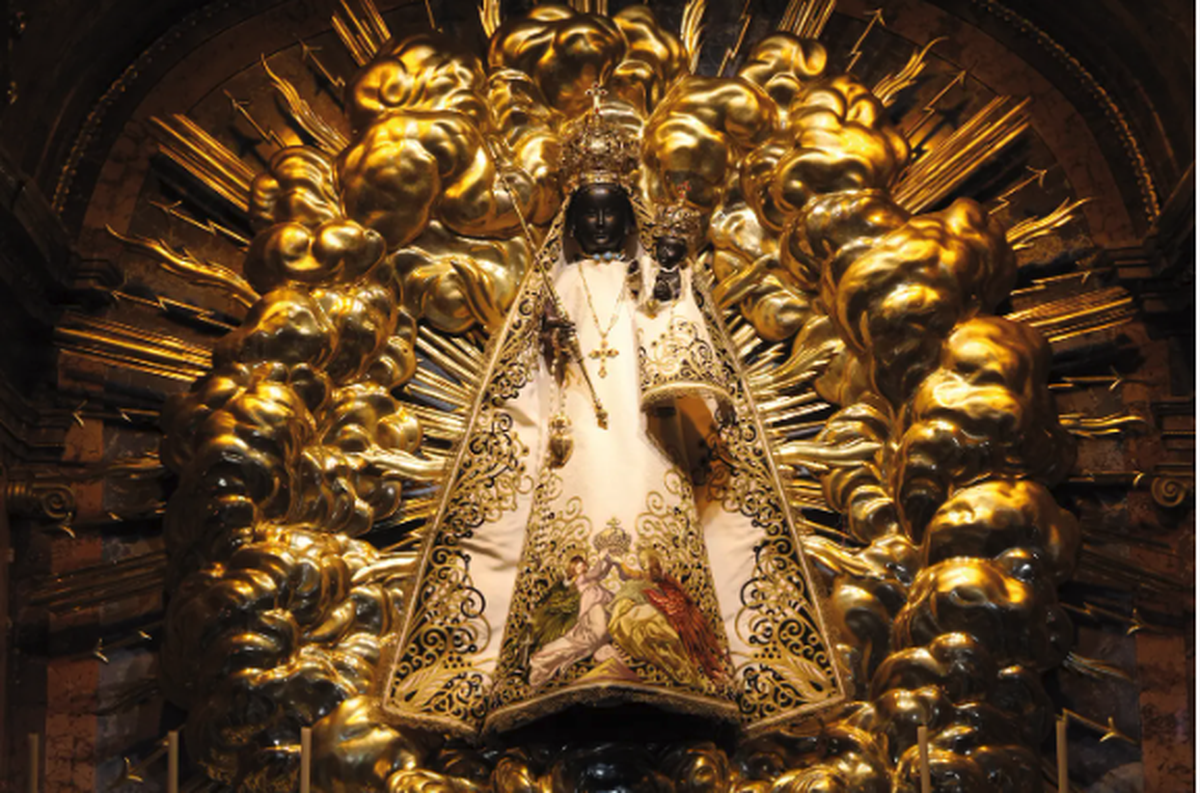 Die Schwarze Madonna in Einsiedeln.