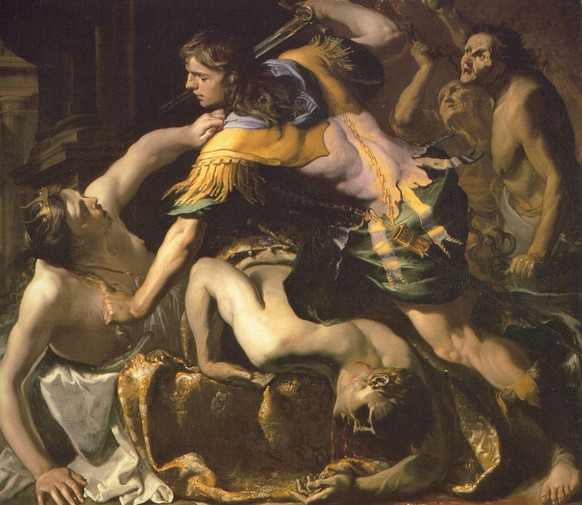 Orest tötet seine Mutter Klytaimnestra aus Rache für den Mord an ihrem Gatten Agamemnon.&nbsp;
