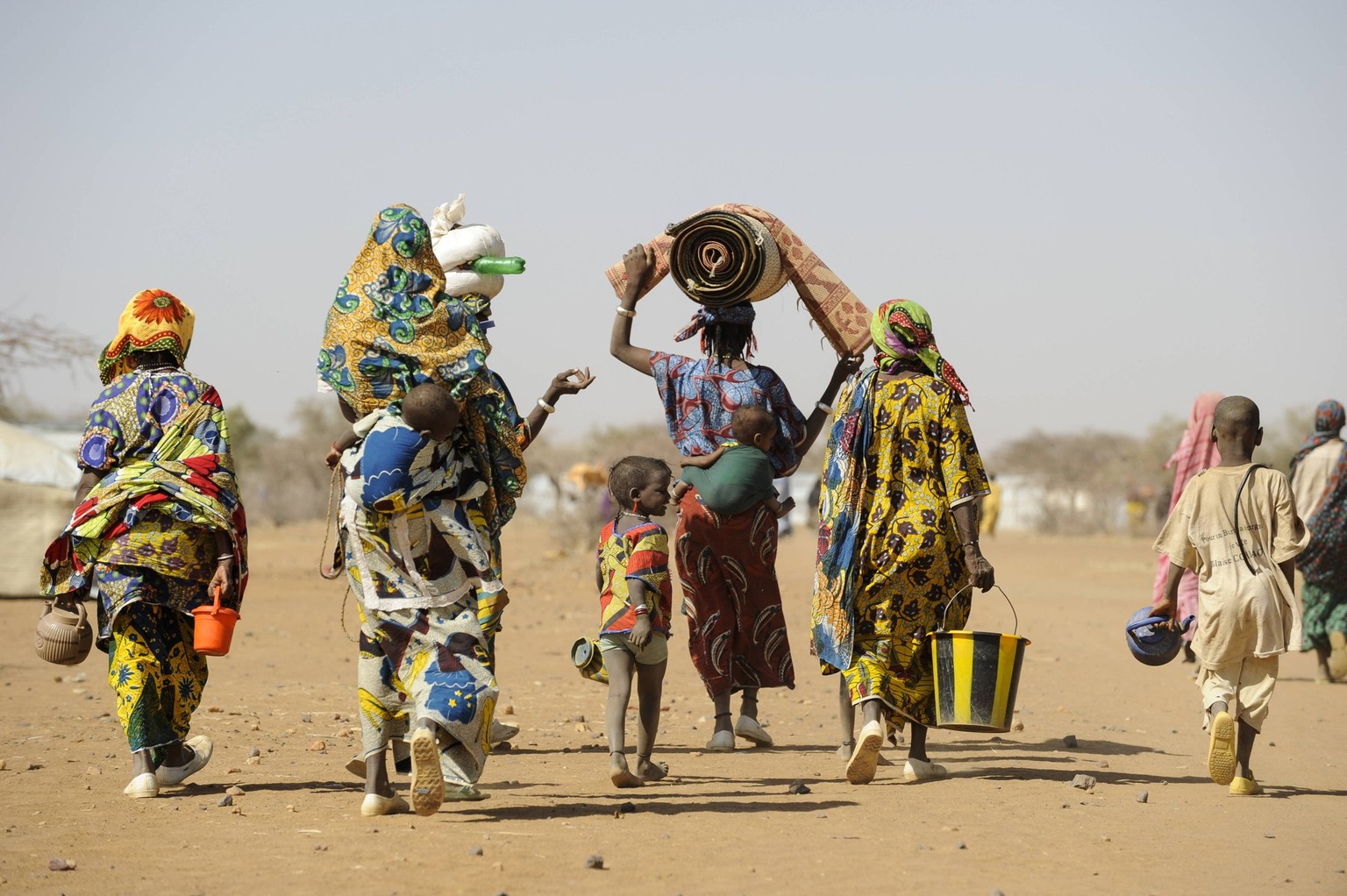 BURKINA FASO camps for malian war refugees BURKINA FASO Dori, malian refugees, mostly Touaregs, in refugee camp Goudebo of UNHCR, they fled due to war and islamist terror in Northern Mali ***BURKINA F ...