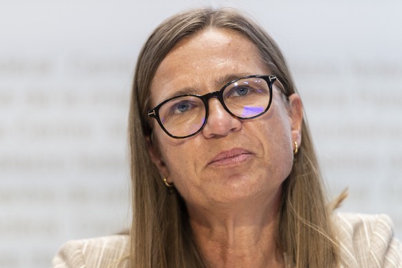 Virginie Masserey, Leiterin Sektion Infektionskontrolle, Bundesamt fuer Gesundheit BAG, kommentiert die aktuelle Situation rund um die Pandemie des Coronavirus COVID-19, am Dienstag, 6. Juli 2021 in B ...