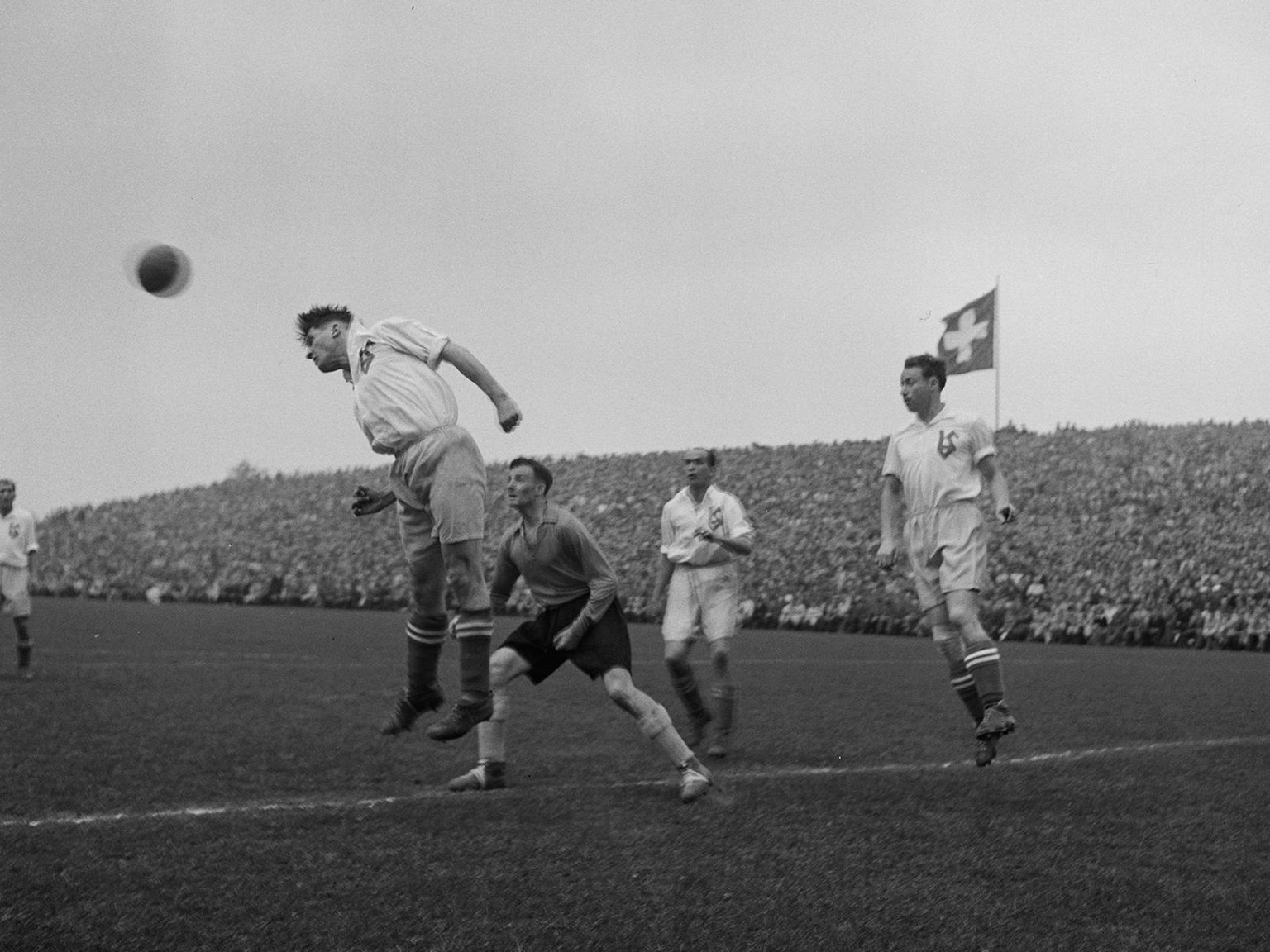 Cupfinal zwischen GC und Lausanne, 1946 in Bern.