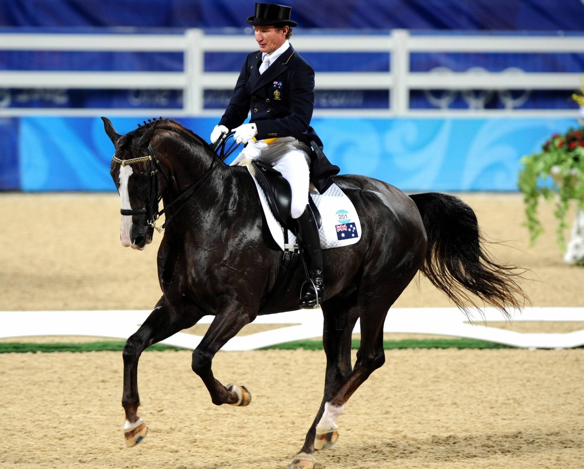 Bildnummer: 03867825 Datum: 13.08.2008 Copyright: imago/Xinhua
Heath Ryan (Australien) auf Greenoaks Dundee - PUBLICATIONxNOTxINxCHN; Vdig, quer, Freisteller Olympische Spiele Peking 2008, Sommerspie ...