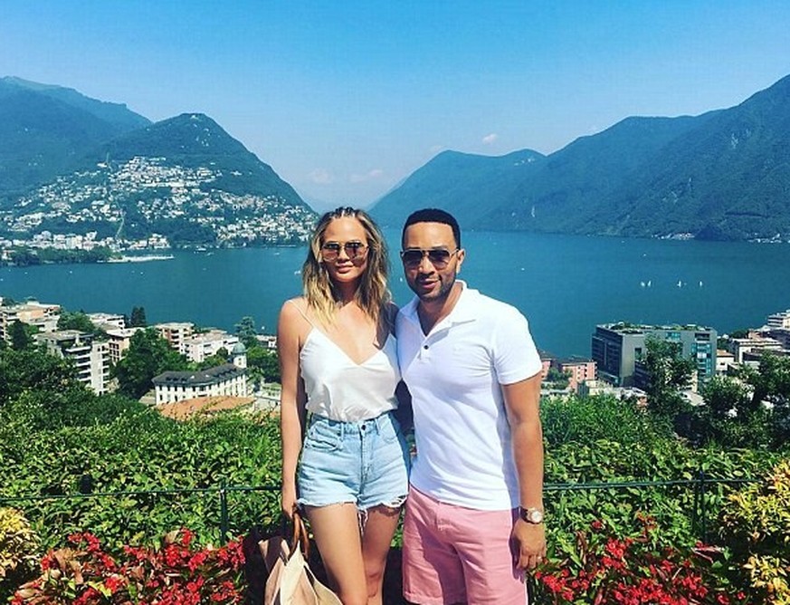 John Legend Chrissy Teigen lugano 2016 instagram © johnlegend/instagram