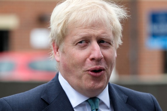 epa07735051 (FILE) - Conservative leadership candidate Boris Johnson campaigns in Guisborough, Britain, 05 July 2019 (reissued 23 July 2019). Former London mayor and foreign secretary Boris Johnson on ...