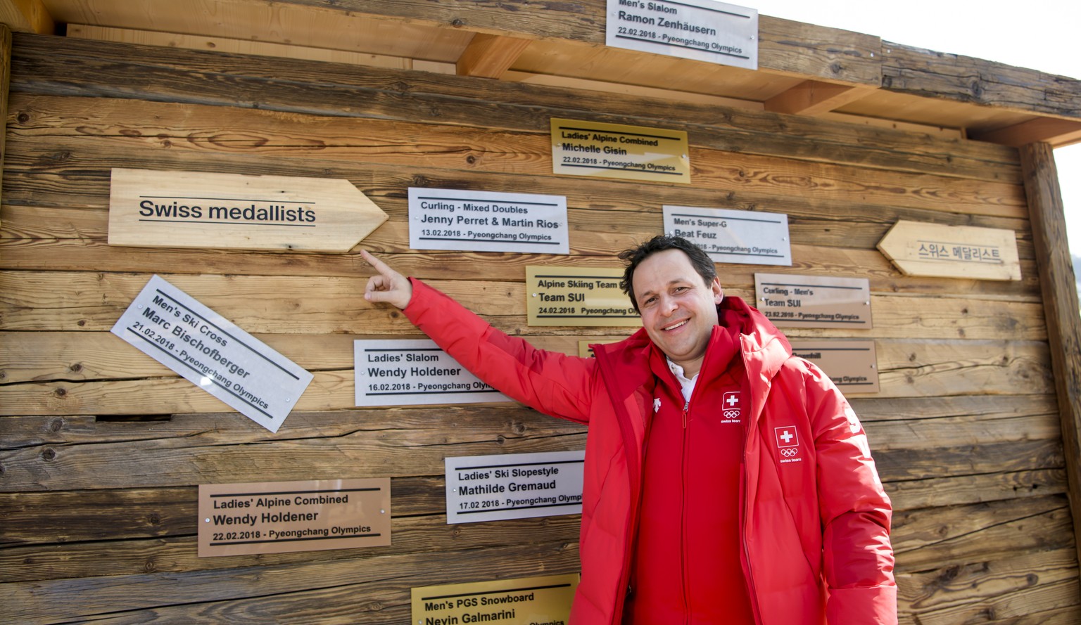 Chef de Mission Ralph Stoeckli poses at the final media conference of Swiss Olympic in the House of Switzerland at the XXIII Winter Olympics 2018 in Pyeongchang, South Korea, on Sunday, February 25, 2 ...