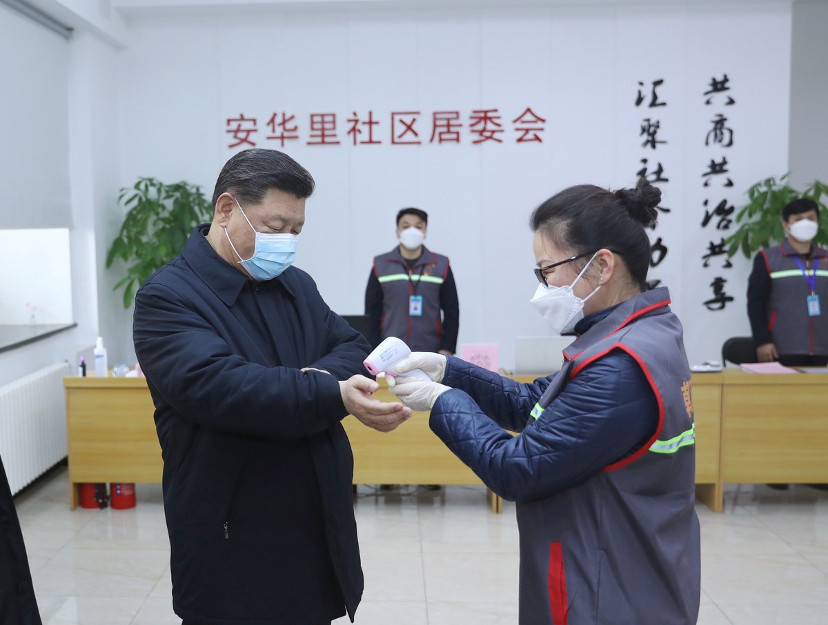 epa08208898 A picture released by Xinhua News Agency shows Chinese President Xi Jinping, also general secretary of the Communist Party of China (CPC) Central Committee and chairman of the Central Mili ...