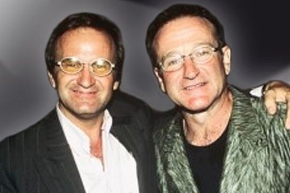 Alain Poudensan (links) traf Robin Williams noch zu dessen Lebzeiten.