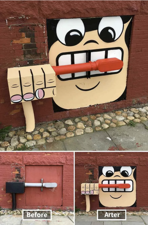 Lustige und clevere Street Art
