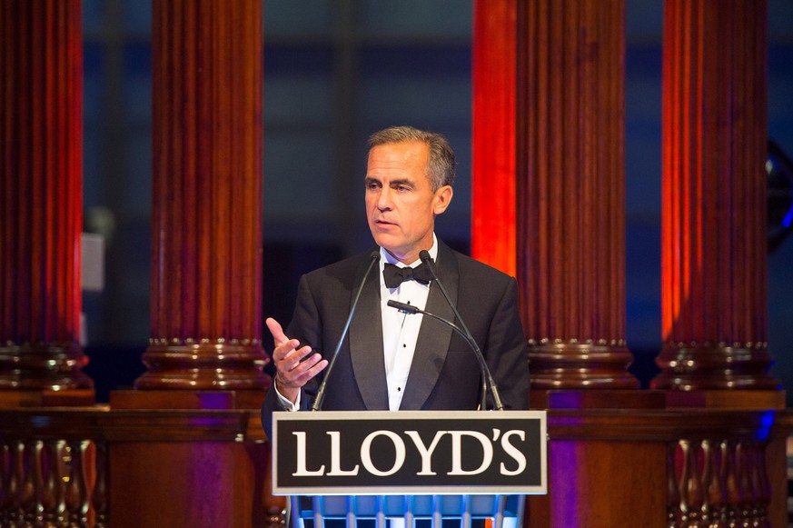 Mark Carney bei seiner Rede in London.