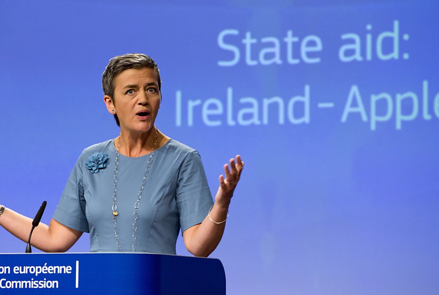 Der Streit um eine milliardenschwere Steuernachzahlung von Apple in Irland kommt vor Gericht. EU-Wettbewerbskommissarin Margrethe Vestager hatte Apple 2016 zu der Nachzahlung aufgefordert, dagegen weh ...