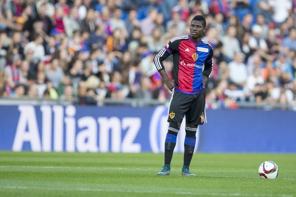 Breel Embolo (Basel) waehrend der Super League Partie zwischen dem FC Basel und dem Grasshopper Club Zuerich im St. Jakob Park, am Sonntag 8. November in Basel. (PHOTOPRESS/Dominik Baur)