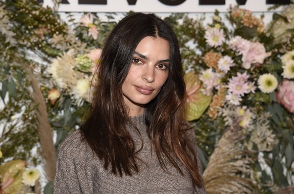 Emily Ratajkowski attends the Revolve Gallery New York Fashion Week event at Hudson Yards on Thursday, Sept. 9, 2021, in New York. (Photo by Evan Agostini/Invision/AP)
Emily Ratajkowski