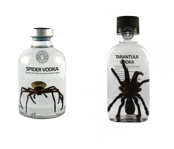 http://www.thailandunique.com/ 
Wodka insekten spinne tarantula tausendfüssler skorpion thailand vogelspinne