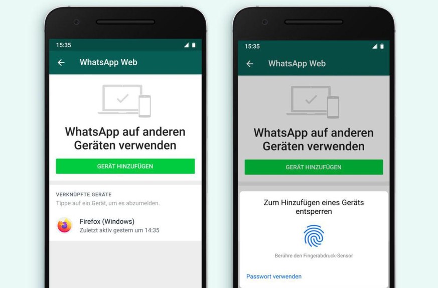 Wer WhatsApp auf einem Computer nutzen will, muss sich künftig mit biometrischen Daten identifizieren.