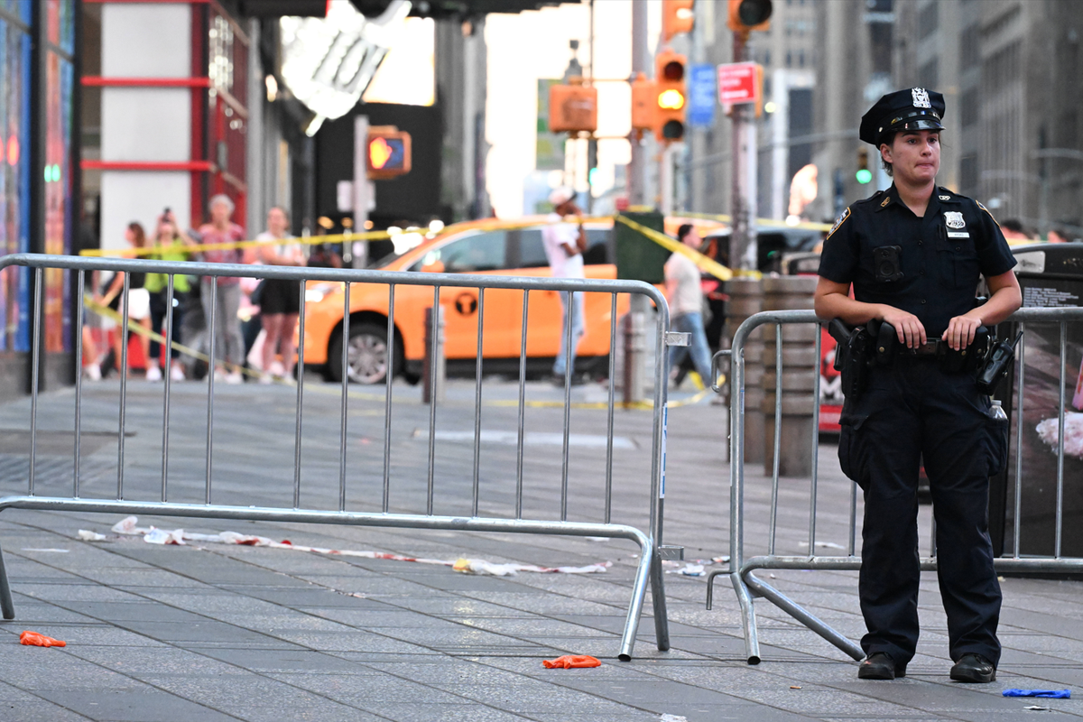 Das Gebiet um den Times Square ist abgesperrt.