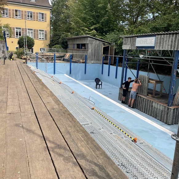 Badenfahrt 2023 Aufbau Momentum und Badhalde