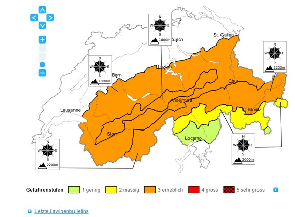 Abseits der gesicherten Pisten verbreitet heikle Lawinensituation.