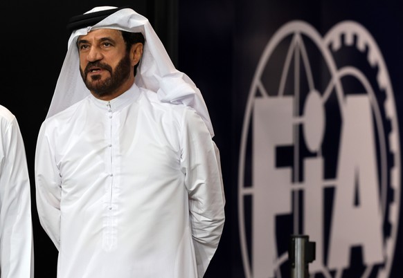epa11207296 FIA President Mohammed Bin Sulayem in the pitlane during the Qualifying for the Formula One Saudi Arabia Grand Prix, at the Jeddah Corniche Circuit in Jeddah, Saudi Arabia, 08 March 2024.  ...