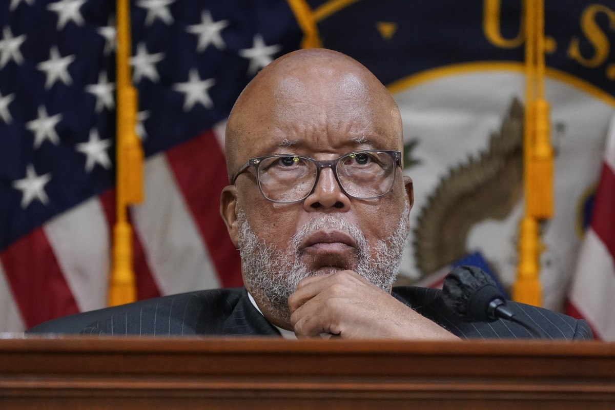 FILE - Chairman Bennie Thompson, D-Miss., listens as the House select committee investigating the Jan. 6 attack on the U.S. Capitol holds a hearing at the Capitol in Washington, July 12, 2022. The Hou ...