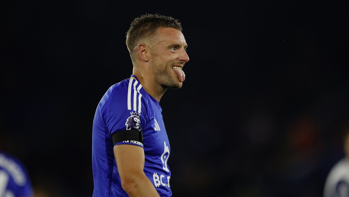 Jamie Vardy tient la forme du haut de ses 37 ans. (Photo by Malcolm Couzens/Getty Images)