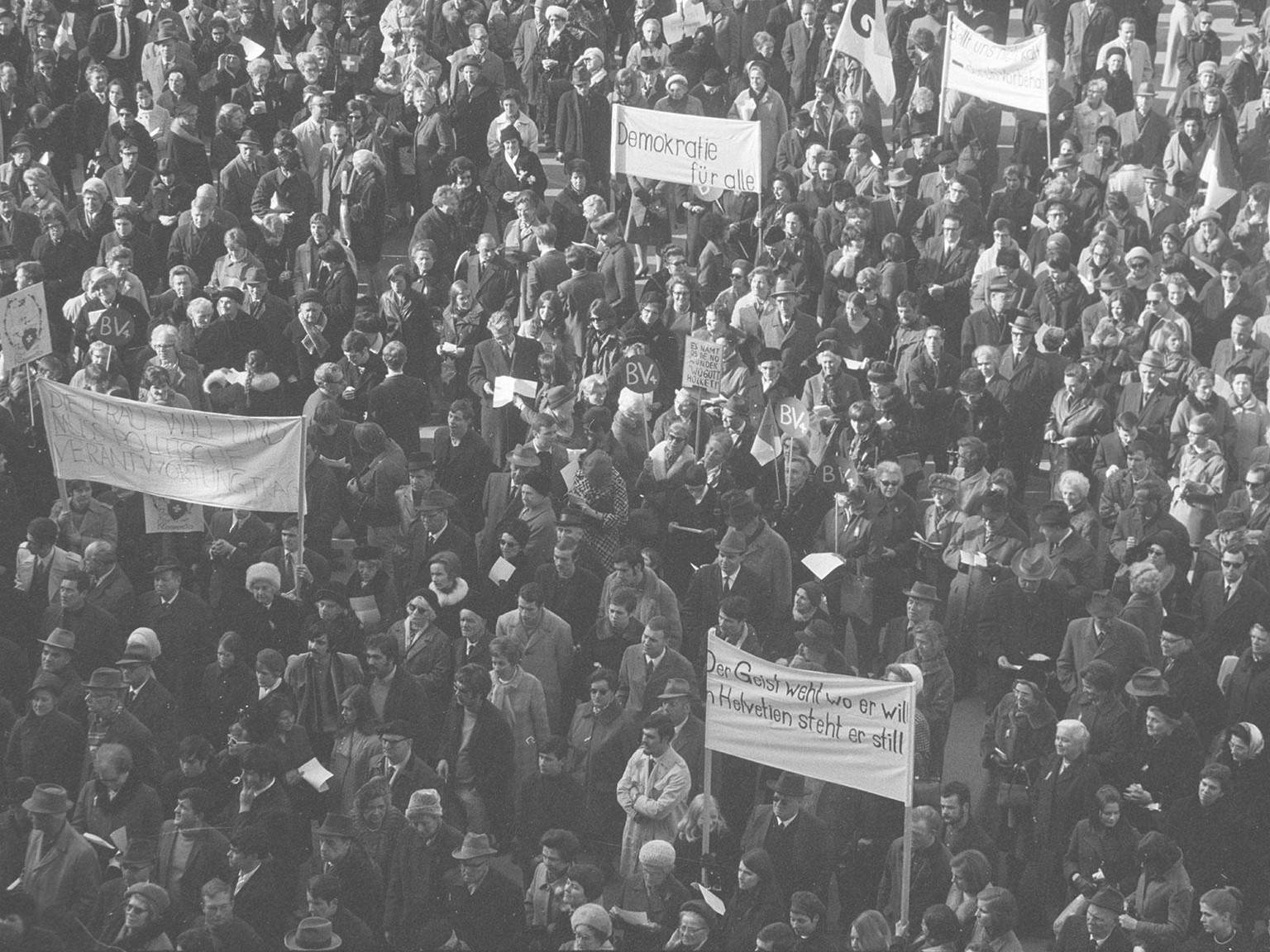 Der Marsch auf Bern am 1. März 1969.