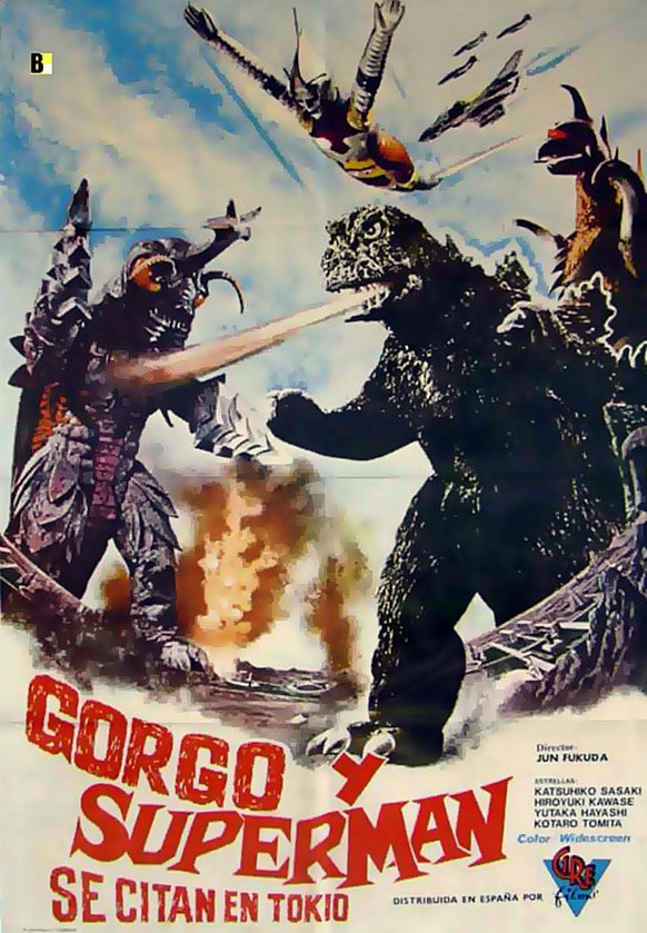 Gorgo y Superman Godzilla