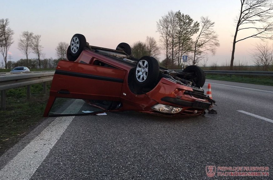 Das Fahrzeug der Unfallverursacherin.