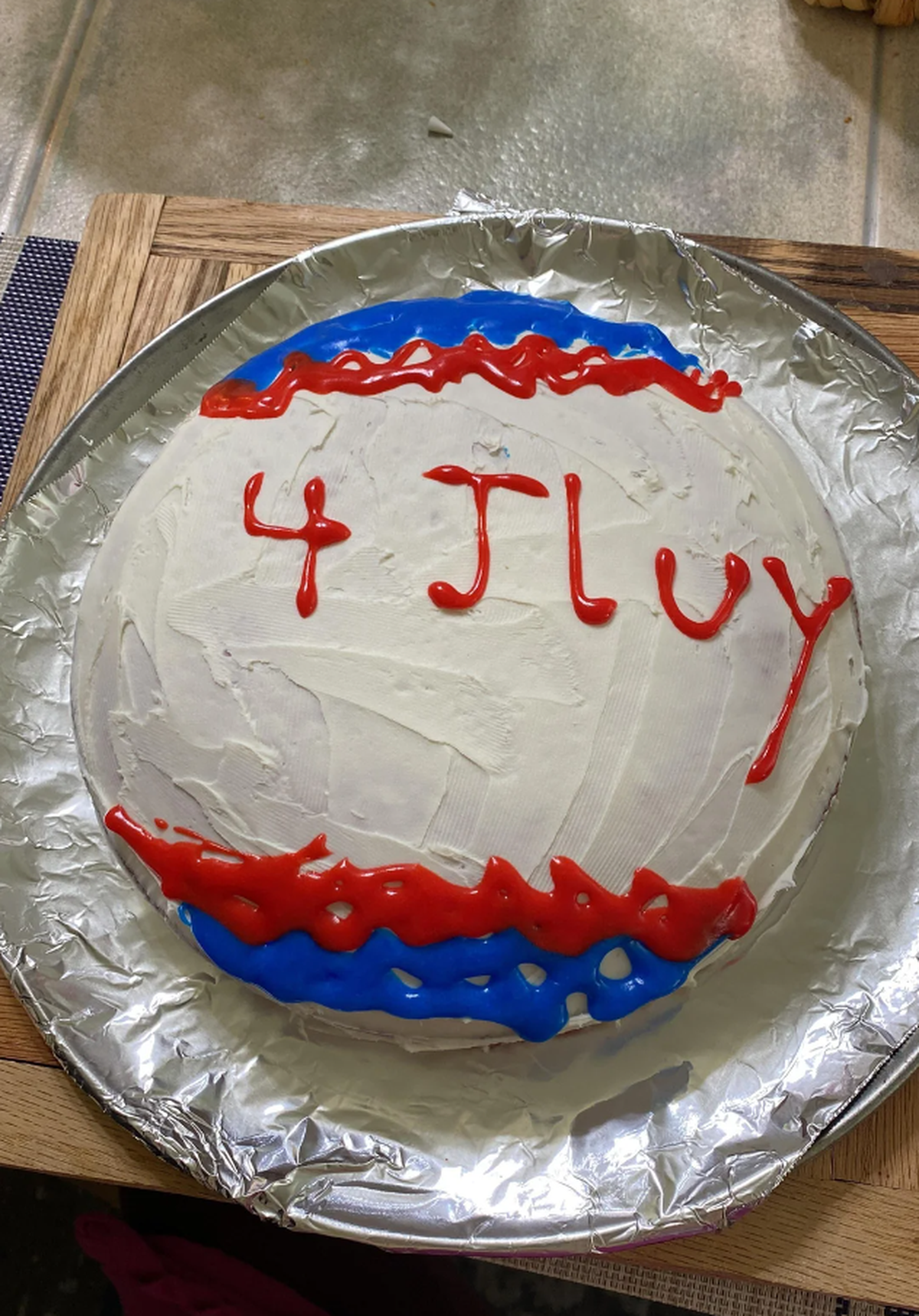 Fail: Kuchen zu Amerikas Geburtstag