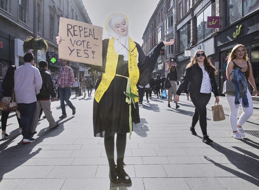 In this image released by the World Press Photo Foundation Thursday April 11, 2019, titled "Blessed Be the Fruit: Ireland's Struggle to Overturn Anti-Abortion Laws" by Olivia Harris whi ...