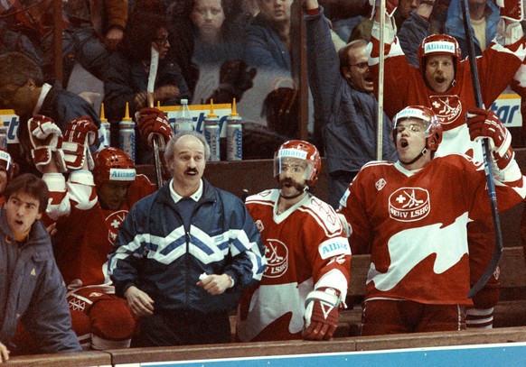 Simon Schenk als Nationaltrainer 1990.