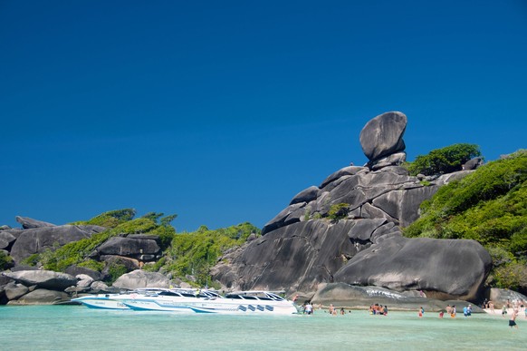 The Similan Islands lie approximately 100 kilometres northwest of Phuket in the Andaman Sea. In 1982, this 128 square kilometre area was declared a marine national park, and in recent years the group  ...