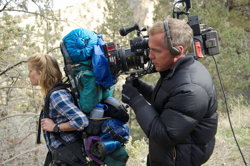Reese Witherspoon und ihr Regisseur Jean-Marc Vallée beim Dreh zu «Wild».