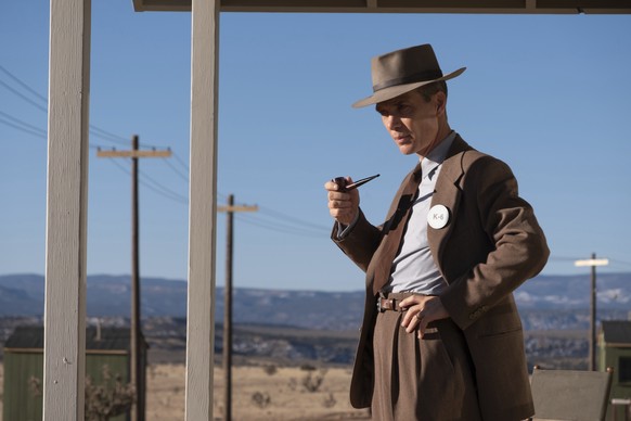 This image released by Universal Pictures shows Cillian Murphy in a scene from &quot;Oppenheimer.&quot; (Universal Pictures via AP)