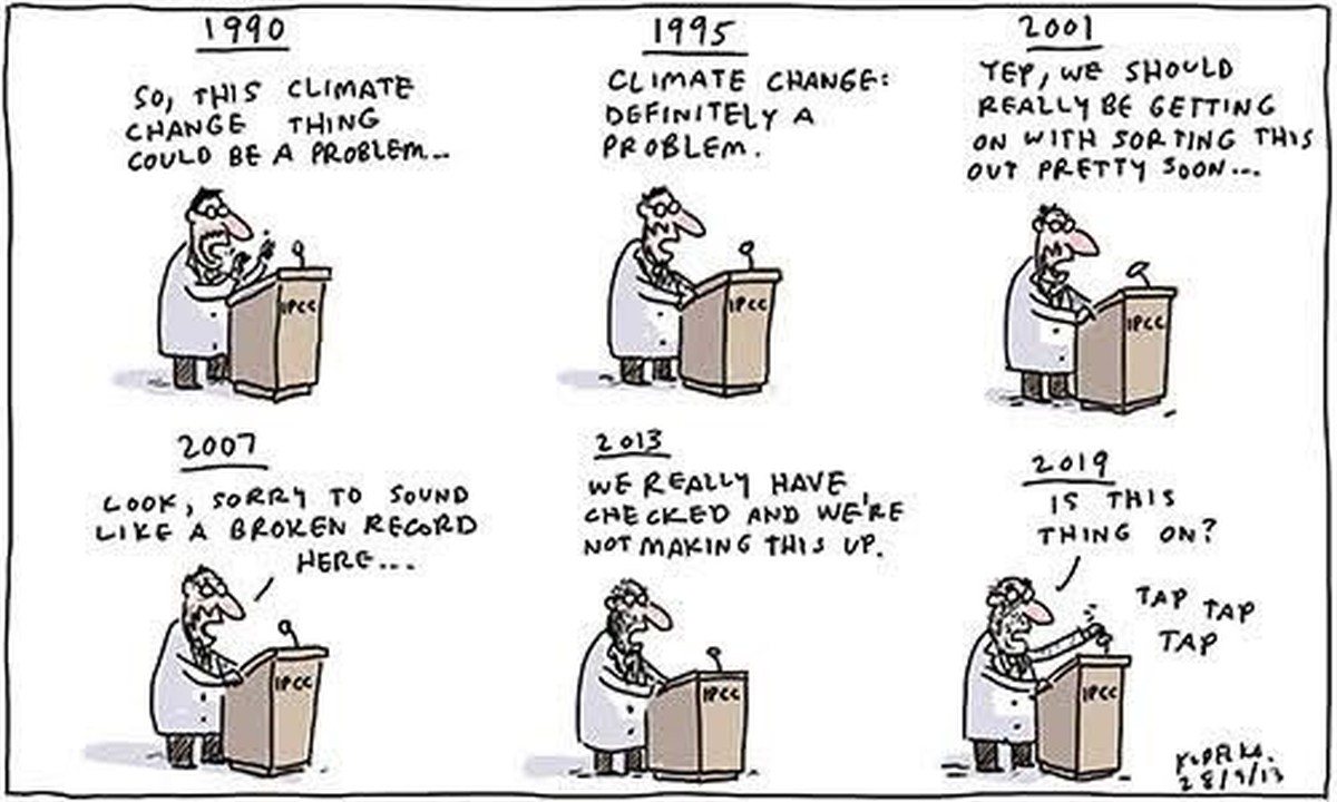 Ein Cartoon, mit dem sich jeder Klimawissenschaftler identifizieren kann, ob jung oder alt.