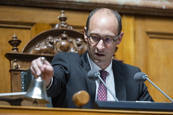 Martin Candinas, President of the National Council, will open the special session of the Federal Councils on Tuesday, May 2, 2023 in Bern.  (KEYSTONE/Peter Klaunzer)
